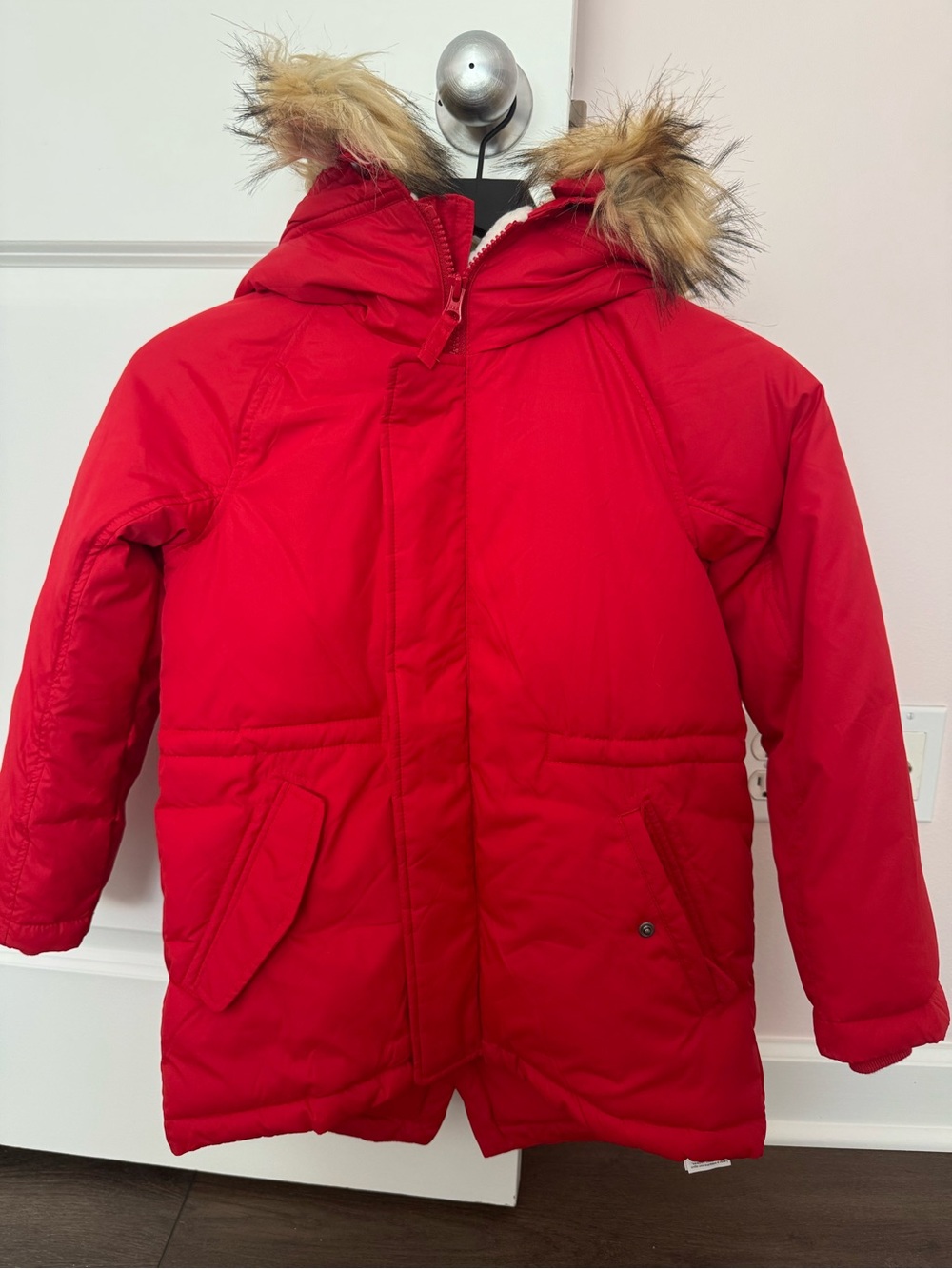 Crewcuts Bright Red Quilted Hooded Puffer Jacket Brand New w/o Tags - Never worn
